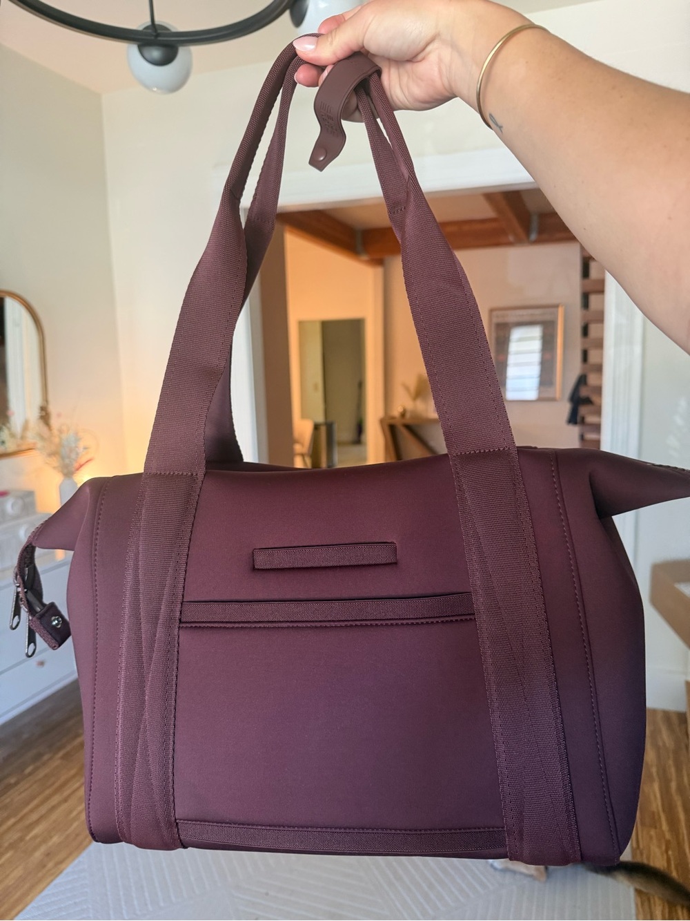 Dagne Dover Landon Neoprene Carryall Bag - Medium Size Ancho color- New in Box - Picture 9 of 10